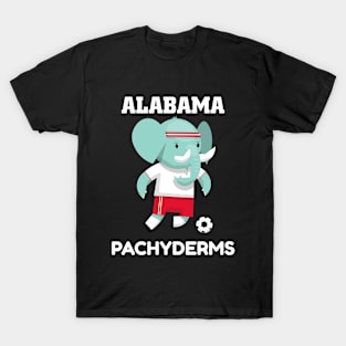 ⚽ Alabama Football, Elephant Kicks the Ball, Imaginary Team Spirit T-Shirt